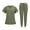 Green, variant on Bunblic Nursing Uniforms Scrub Set Nurse Top and Pants Workwear for Pet Grooming SPA XXL Pink