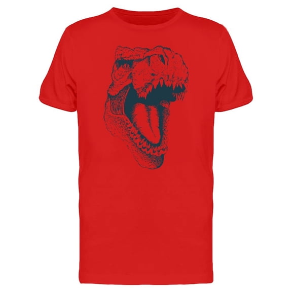 T-Rex Portrait Ink Style Tee Men's -Image by Shutterstock