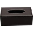 thumbnail image 2 of Funda para caja de pañuelos con base magnética, dispensador de servilletas de piel sintética moderno e impermeable para el hogar, la oficina y el coche, color marrón atigrado, tamaño grande, diseño, 2 of 8