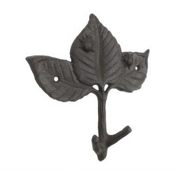 Handcrafted Model Ships K-9916-cast-iron 5.5 x 1.5 x 4 in. Cast Iron Birch Tree Leaves Decorative Metal Tree Branch Hooks