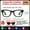 Black Frame Transparent + Sunglasses Lens (Large Size), variant on Ultra-HD AI Smart Glasses: 8MP, Real-Time Translation | Wireless Calls, Wi-Fi Transfer | Android Compatible | 3 Frame Colors, Sleek Premium Design