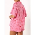 thumbnail image 6 of Biezeib Women's 2 Piece Lounge Set Short Sleeve Lapel Button Up Tops Sun Tropical Tree Print Shorts Sleepwear Sets, 6 of 6