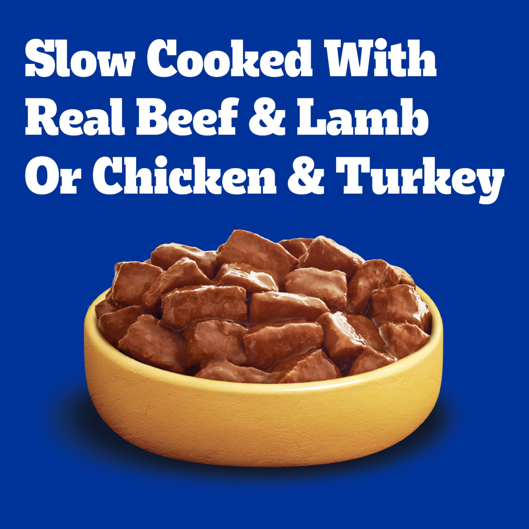 Pedigree High Protein Beef Lamb & Chicken Turkey In Gravy Wet Food Variety Pack (12) 13.2 Oz Cans