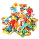 thumbnail image 4 of Pista de carreras de canicas con bloques de construcción grandes, pieza de dinosaurio compatible con bolas rodantes de ladrillos grandes, embudo, regalo para niños, laberinto de juguete, 4 of 5