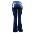 thumbnail image 5 of Jack David Womens Basic Bootcut/Straight Denim Stretch Jeans Pants (E600), 5 of 9