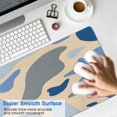 thumbnail image 4 of Blue Yellow Background Camouflage&nbsp;pad Mousewaterproofno Slip&nbsp;for Office Home Work Gaminggaming Mouse PadRubber Base Mousepad with Stitched Edges 31.5x11.8inches, 4 of 7