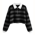 thumbnail image 2 of Tops para mujer, camisas, blusas, elegantes, informales, camisas de manga larga, moda informal, blusa con estampado de llamadas, camiseta, botón de otoño Odeerbi ODB-5, 2 of 5