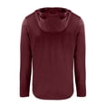 thumbnail image 3 of Men's Cutter & Buck Maroon Virginia Tech Hokies Coastline Epic Comfort Eco Recycled Long Sleeve Hoodie T-Shirt, 3 of 3