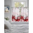 thumbnail image 3 of Red Pink Valentine's Day Bathroom Window Curtain, Love Heart Eucalyptus Leaves Ombre Light Filtering Coffee Kitchen Curtains, Bedroom Living Room Curtains 2 Panel 84"x54", 3 of 6