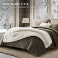 thumbnail image 3 of EVERGRACE Luxury Faux Fur Throw Blanket, Soft Fluffy Faux Mink Blankets for Bed, Couch, Sofa, Thick Cozy Plush Warm Fur Throws with Reversible Velvet, Ivory Mink, 50"x60", 3 of 8