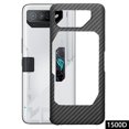 thumbnail image 1 of For Asus ROG Phone 7 5G Case Slim-Fit 1500D Coarse Aramid Fiber Phone Case with Big Lens Cutout, 1 of 5
