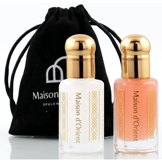 Aceite perfumado Maison d'Orient Tahara Collection, almizcle rosa y almizcle blanco, 2 x 6 ml