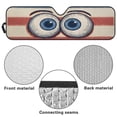 thumbnail image 6 of Yuyamidu Eyes Windshield Sun Shade for Jeep Wrangler JL 2/4 Door, Funny Front Window Sun Visor Blocks for UV and Heat, 1pc, 6 of 7