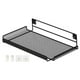 thumbnail image 2 of Estante de pared para enrutador, estante de almacenamiento, estante colgante resistente, soporte de montaje en pared de soporte moderno, diseño hueco Negro, 2 of 8