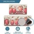 thumbnail image 3 of Apples Farmhouse Kitchen Mats Set of 2-17x29 and 17x47 Inch, Decorative Non Slip Backing Floor Rugs for Home Kitchen, 3 of 6