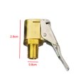 thumbnail image 4 of 2PCS Car Auto Brass 8mm Tyre Air Chuck Wheel Inflator Valve Tire Pump Clip Clamp Connector Adapter, 4 of 8
