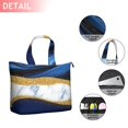 thumbnail image 2 of Blue and Gold Marble Glitter Waves Pattern Travel Tote Bags for Women Carry On,Large Weekender Bags for Women Travel,Multi Functional Duffle Bag for Work,Shopping,Sports, 2 of 5