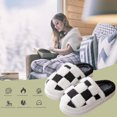 thumbnail image 1 of Pantufla Zapatos de algodón para el hogar a cuadros para mujer y hombre, pantuflas cálidas y peludas para interior y exterior DQrwqpou Tenis De Mujer Tenis De Hombre, 1 of 7