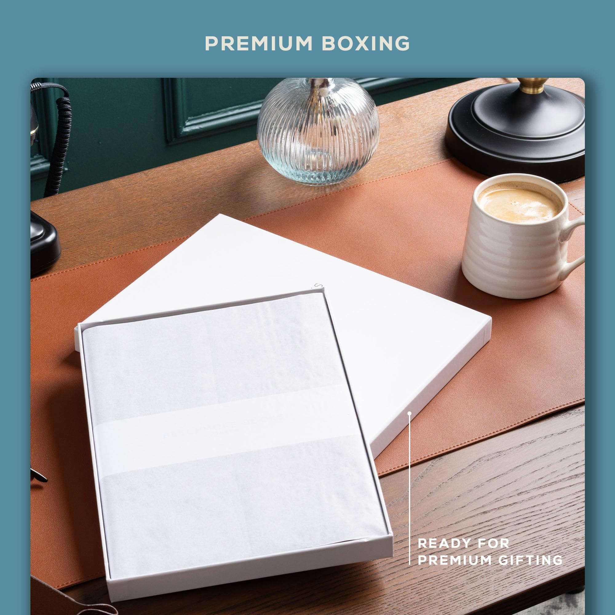 Large Lined Journal Notebook  8.5" X 11.5" (a4) Hardcover Vegan Leather Executive Diary For Work Thick 120gsm Paper Lay-flat Binding Gift Box