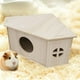 thumbnail image 5 of Casa Erizo Pequeño Hábitat de Animales de Madera Ocultar Choza Patio de Juegos Pequeño Hábitat de Animales Resistente Natural Suministros para Mascotas, 5 of 5