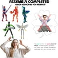 thumbnail image 4 of T13 3D Action Figure Set (Assembly Completed), 3D Printed Multi-Jointed, Titan 13 Action Figures, Multi-Articular Lucky Mobile Robot Nova T-13,Desktop Decorations for Game Lovers Toys (Purple/Green), 4 of 6