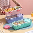 thumbnail image 2 of Stainless Steel 304 Lunch Box With Tableware Soup Bowl Leak-Proof Kids Microwave Bento Box Student Food Storage Container 5, 2 of 6