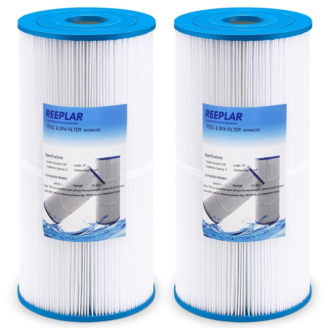 Filtro para spa y piscina REEPLAR PWK35B, 35 pies², paquete de 2