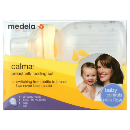 Medela Calma 5 oz. Bottle, 2-Pack with Lids
