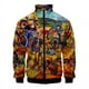 thumbnail image 3 of Chaqueta informal con cremallera para hombre y mujer, ropa de primavera y otoño, con estampado lavado, camisetas de manga larga, chaquetas cómodas hawaianas, abrigos para hombre, 3 of 5