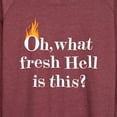 thumbnail image 3 of Instant Message - Fire Fresh Hell - Women's Lightweight French Terry Long Sleeve Shirt, 3 of 6