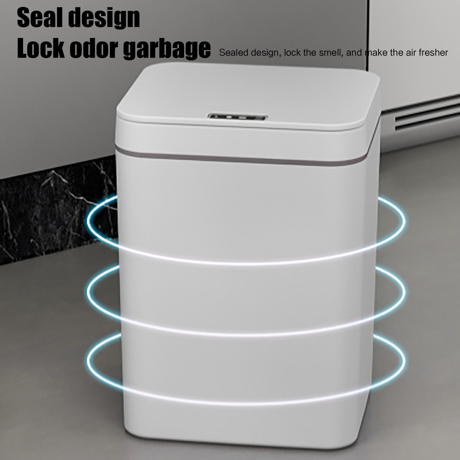 SelfSealing And SelfChanging 4.22 Gallon Trash Can Automatic Open