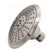 Westbrass SH5601-07 5" Round Thin 5-Function Adjustable Spray Shower Head, Satin Nickel