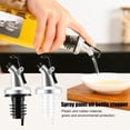 thumbnail image 1 of Version Nouvellement Améliorée Bouteille en Acier Inoxydable Verseur d'Huile Bouchon Barman Accessoires de Vin Accessoires de Bar Verseur de Vin Alcool Aléatoire, 1 of 4