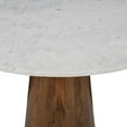 thumbnail image 3 of Nolan Marble Top Three Pack Solid Wood Accent Table Set, 3 of 6