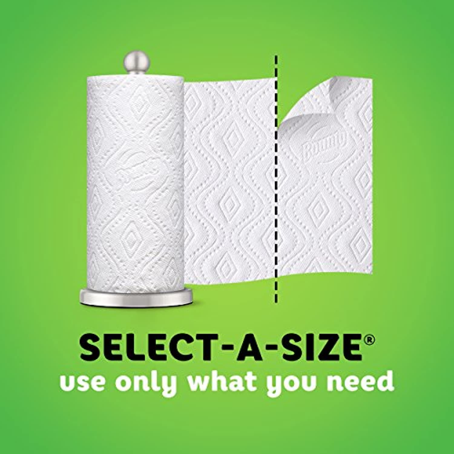 Bounty Select-A-Size Paper Towels, White, 8 Double Plus Rolls = 20 Regular Rolls (Packaging May Vary) - 1