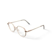 Walmart Women's MV026 Marissa Round Prescription Eyeglasses with Case, Gold