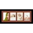 thumbnail image 2 of collage photo frame single mat with 4-5x7 openings and  black frame., 2 of 2