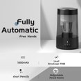 thumbnail image 4 of JY-024 Electric Pencil Sharpener with 1800mAh Rechargeable Battery - Auto Stop &, 3 Sharpening Modes (Coarse/Medium/Fine) - Fits 6-8mm Hexagonal/Triangular/Round Pencils, 400ml Large Capacity,, 4 of 6