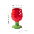 thumbnail image 2 of Taza de cerámica con forma de fresa, 350 ml de capacidad, con forma de fruta, 2 of 2