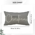 thumbnail image 3 of Christmas Pillow Covers 12X20 Inch Linen Merry Christmas Throw Pillow For Couch Bedroom Decorative Christmas Red Christmas Decor Cotton Cloth Pillow Cover Sofa Cover Decorative Holiday Decorations, 3 of 9