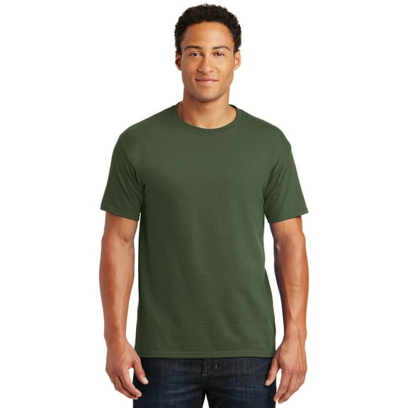 JERZEES - Dri-Power 50/50 T-Shirt - 29MR, Military Green, 3X, Pack Of 2, Mens T-Shirts