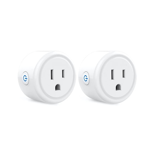 FrostHike Mini Smart Plug, 2.4G Wi-Fi Outlet Socket Compatible with and Google Home Smart Life, APP Control with Timer Schedule Function, No Hub Required, ETL FCC Listed,2 Pack, White (WP3-2)