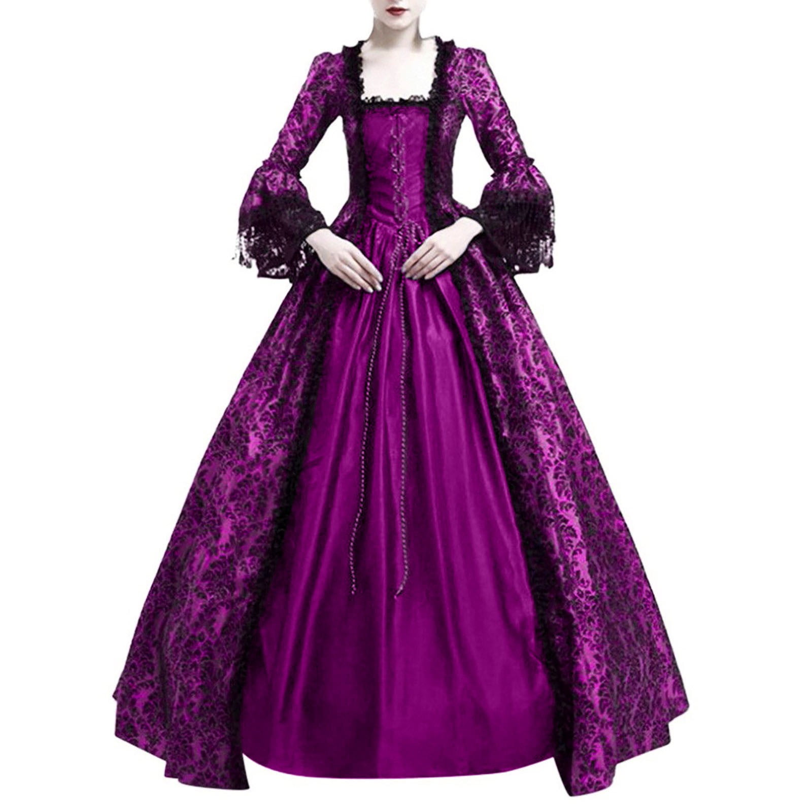 Robe Victorienne Marie Antoinette pour Femmes, Robe de Bal