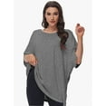 thumbnail image 4 of Women's Oversized T Shirts Summer Short Sleeve Loose Fit Casual Crewneck Plain Tops, 4 of 5