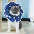 WANGJIAOID Foldable Cat Head Cover Soft Cat Recovery Collar Protective Adjustable Pet Collar For