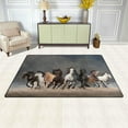 thumbnail image 3 of Coolnut Lightweight Soft Area Rugs 60 x 39 inch (5'x 3'3"), Wild Running Horses Floor Mat for Kids Playing Room Hardwood Floor Living Room Nursery Rugs, 3 of 6