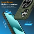thumbnail image 6 of for iPhone 17 Case, Hybrid Ultra Slim Shockproof Cover with 360° Rotating Alloy Ring Kickstand, Magnetic Drop Protective Stylish Design Case Cover for iPhone 17, Armygreen, 6 of 6