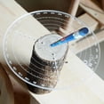 thumbnail image 3 of WHEANG Measuring Tools Circle Finder Size Optimizer Marking Center Finder Tool Woodworking Compass 20Cm Multi-Color, 3 of 5