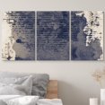 thumbnail image 3 of wall26 Canvas Print Wall Art Set Texture Effect Grunge Watercolor Ink Abstract Shapes Illustrations Realism Modern Alternative Colorful Patterns for Living Room, Bedroom, Office - 16"x24"x3, 3 of 5