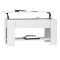 thumbnail image 5 of vidaXL Coffee Table White 101x49x52 cm Engineered Wood, 5 of 5